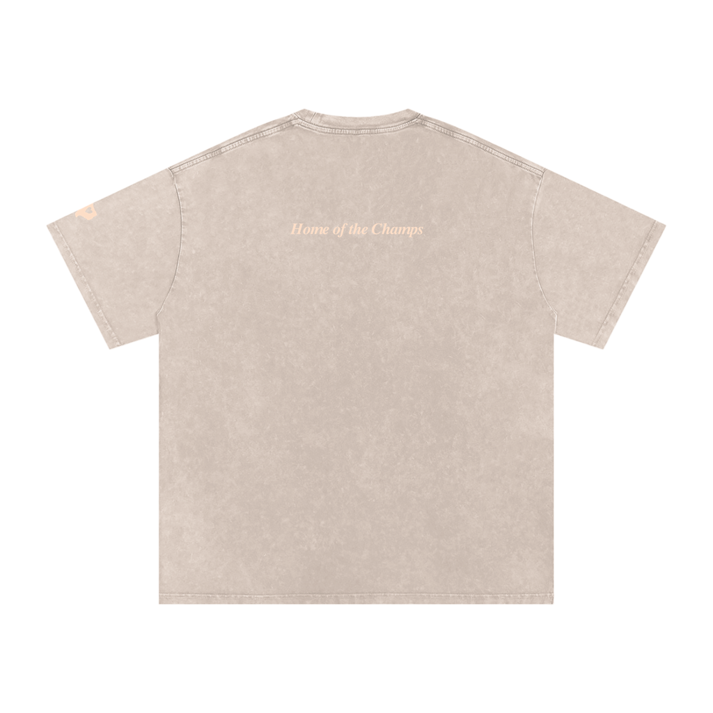 Unisex Champs Washed Oversized Cotton Tee