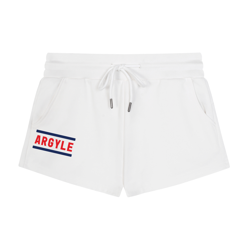 Womens Argyle Drawstring Shorts