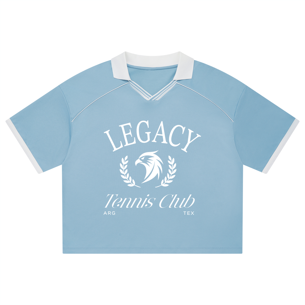 Unisex Collared Tennis Boxy Jersey