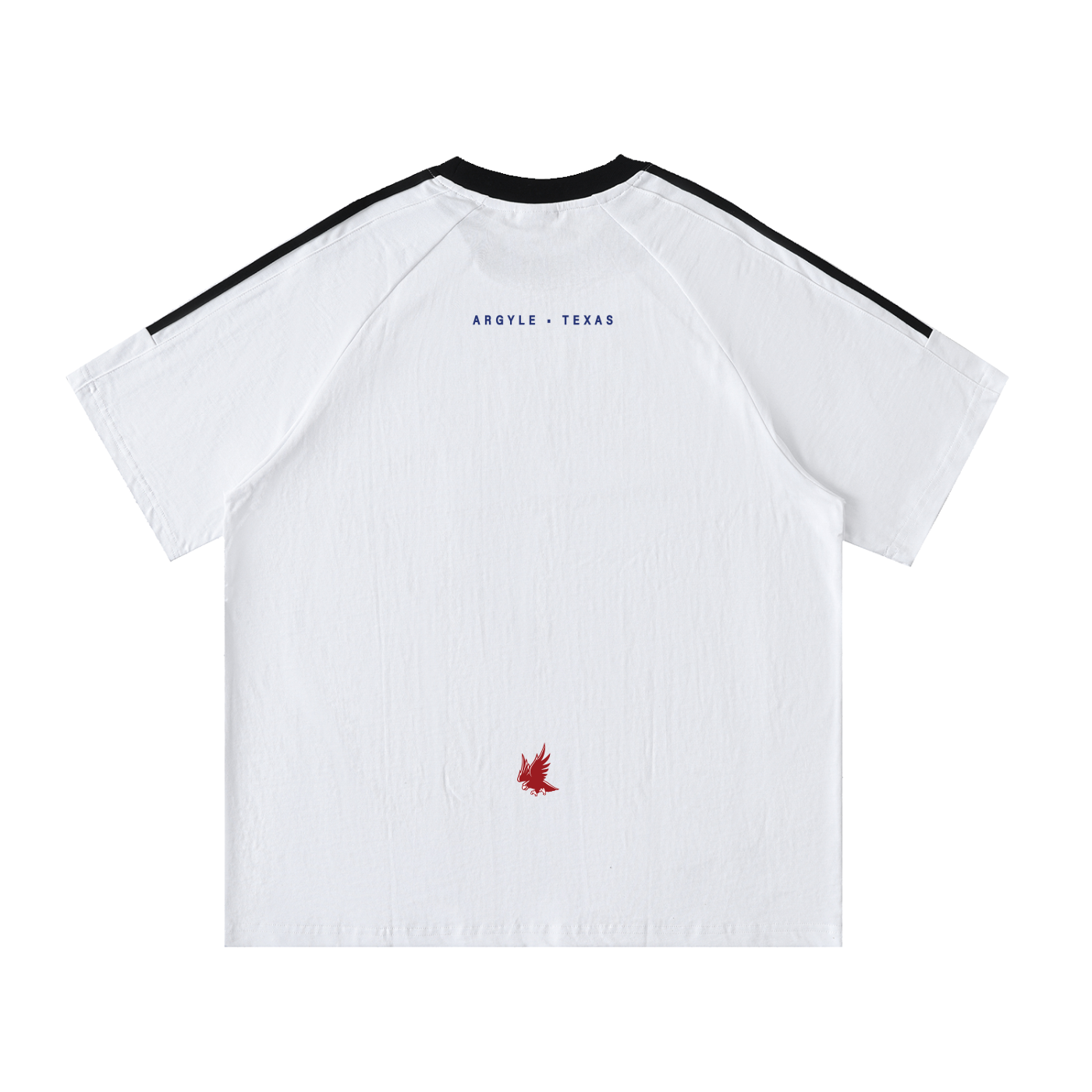 Contrast Tape Crewneck Cotton T-Shirt