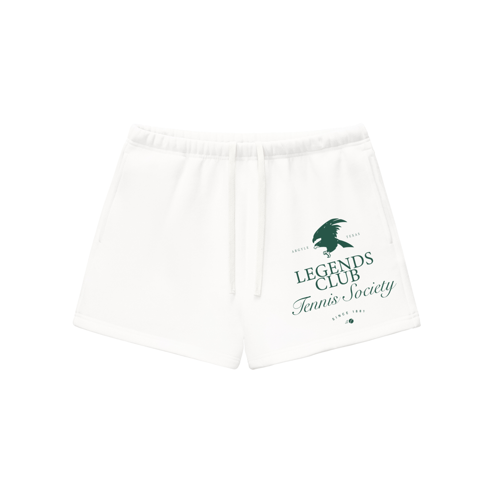 Womens Tennis Fleece Drawstring Sweatshorts