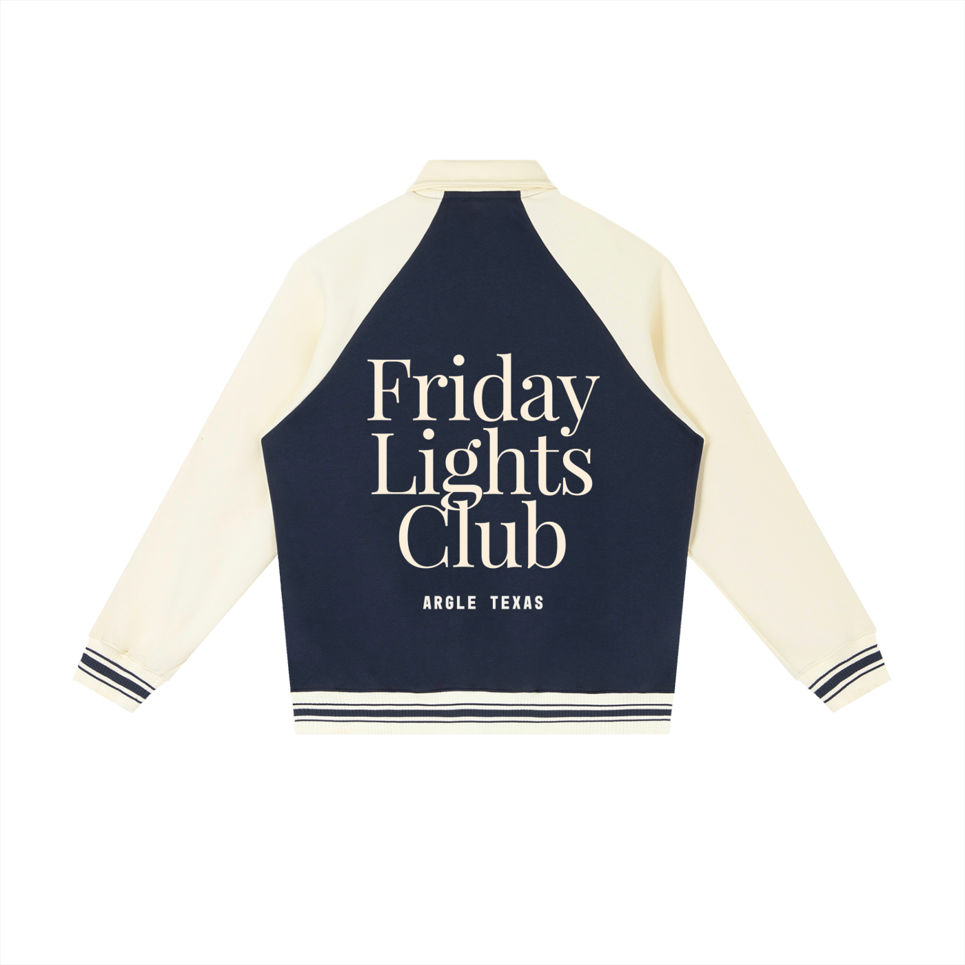 Friday Lights Raglan Sleeve Baseball Jacket