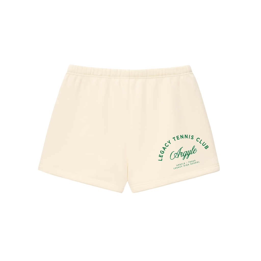 Womens Tennis Club Fleece Drawstring Sweatshorts
