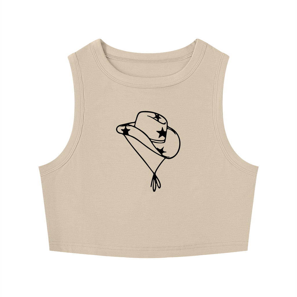 Womens TX Cheer Tight Crewneck Crop Tank Top
