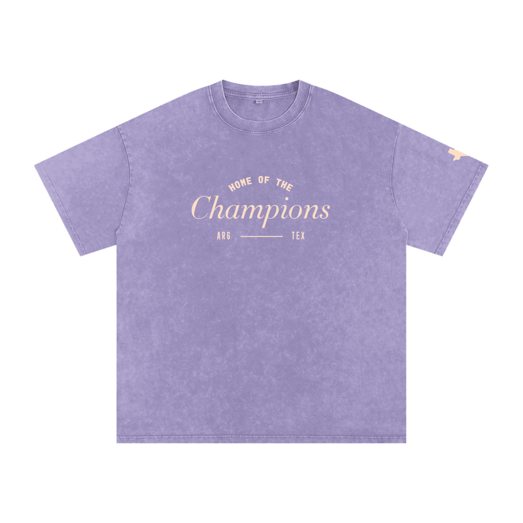 Unisex Champs Washed Oversized Cotton Tee