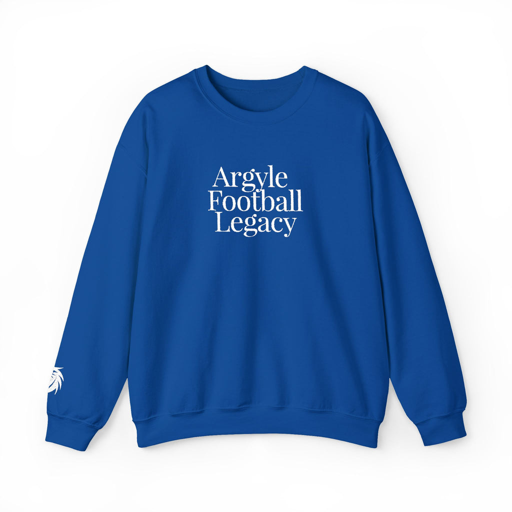 Argyle Football Embroidery Sweatshirt