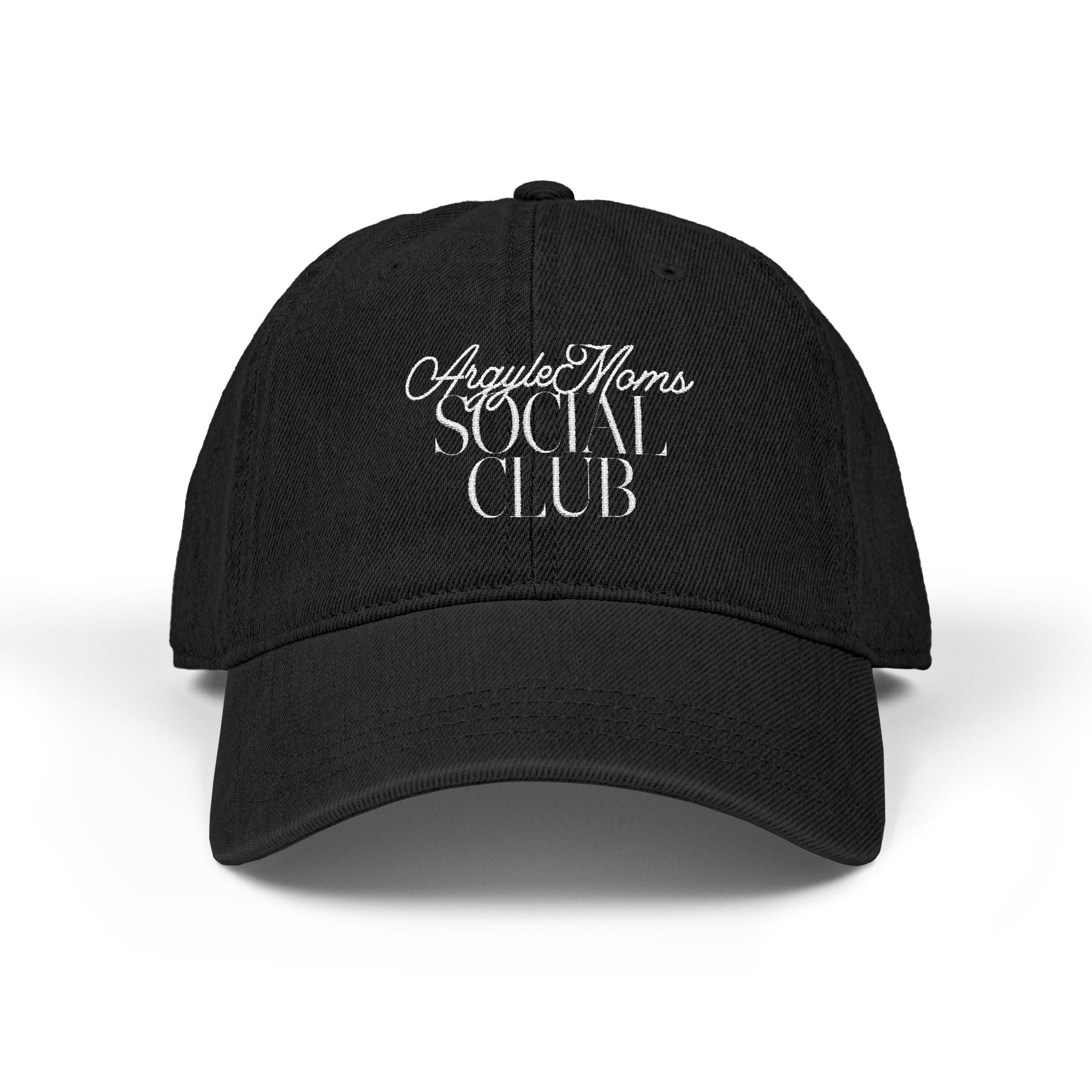 Moms Social Club Embroidered Denim Hat