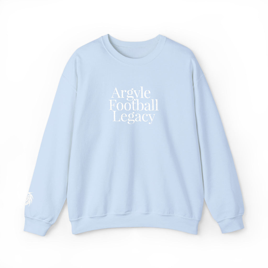 Argyle Football Embroidery Sweatshirt