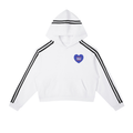 Womens Legacy Stripe Cropped Hoodie