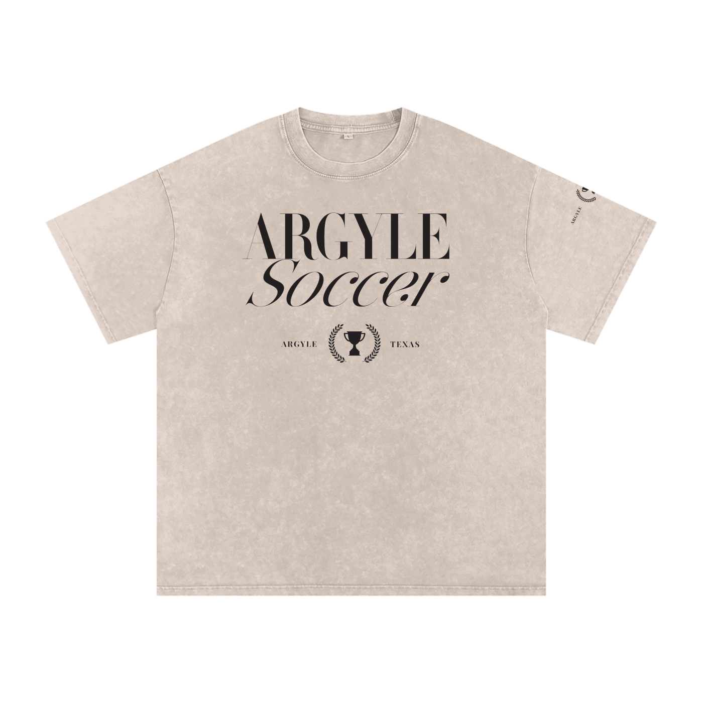 Argyle Soccer Washed Oversized Cotton Tee