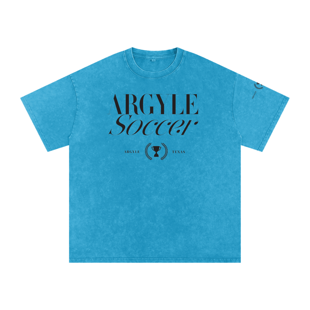 Argyle Soccer Washed Oversized Cotton Tee