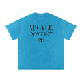 Argyle Soccer Washed Oversized Cotton Tee