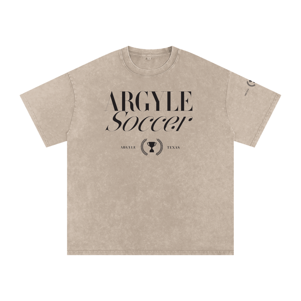 Argyle Soccer Washed Oversized Cotton Tee