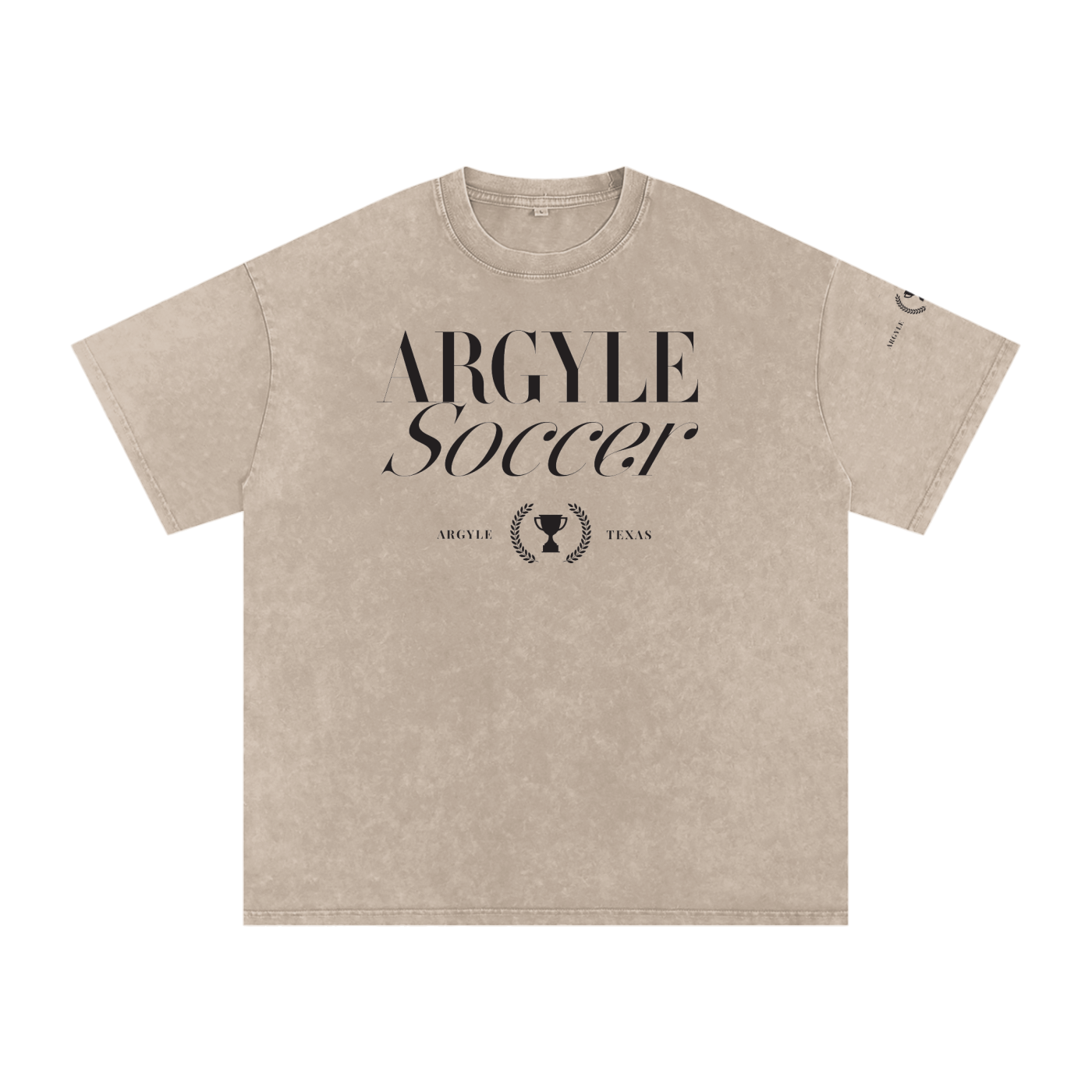 Argyle Soccer Washed Oversized Cotton Tee
