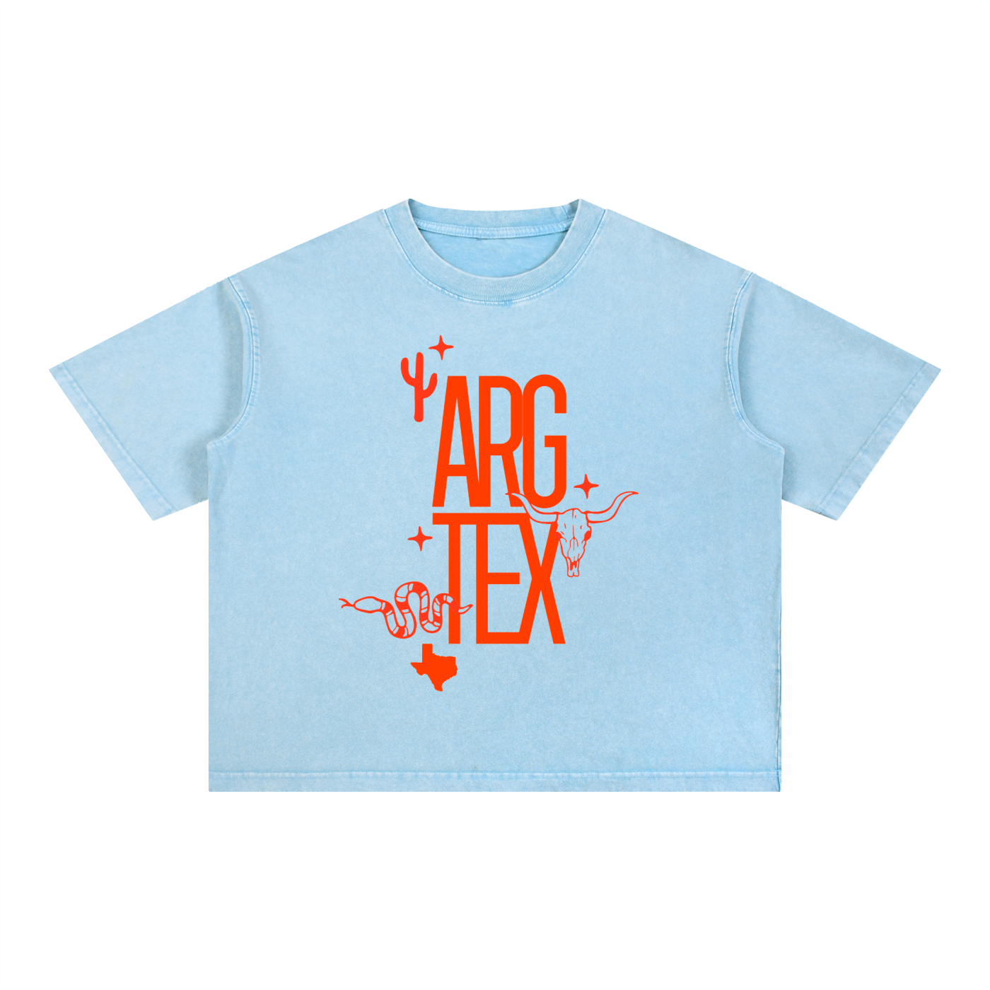 Argyle Local Mineral Wash Boxy Cotton Tee