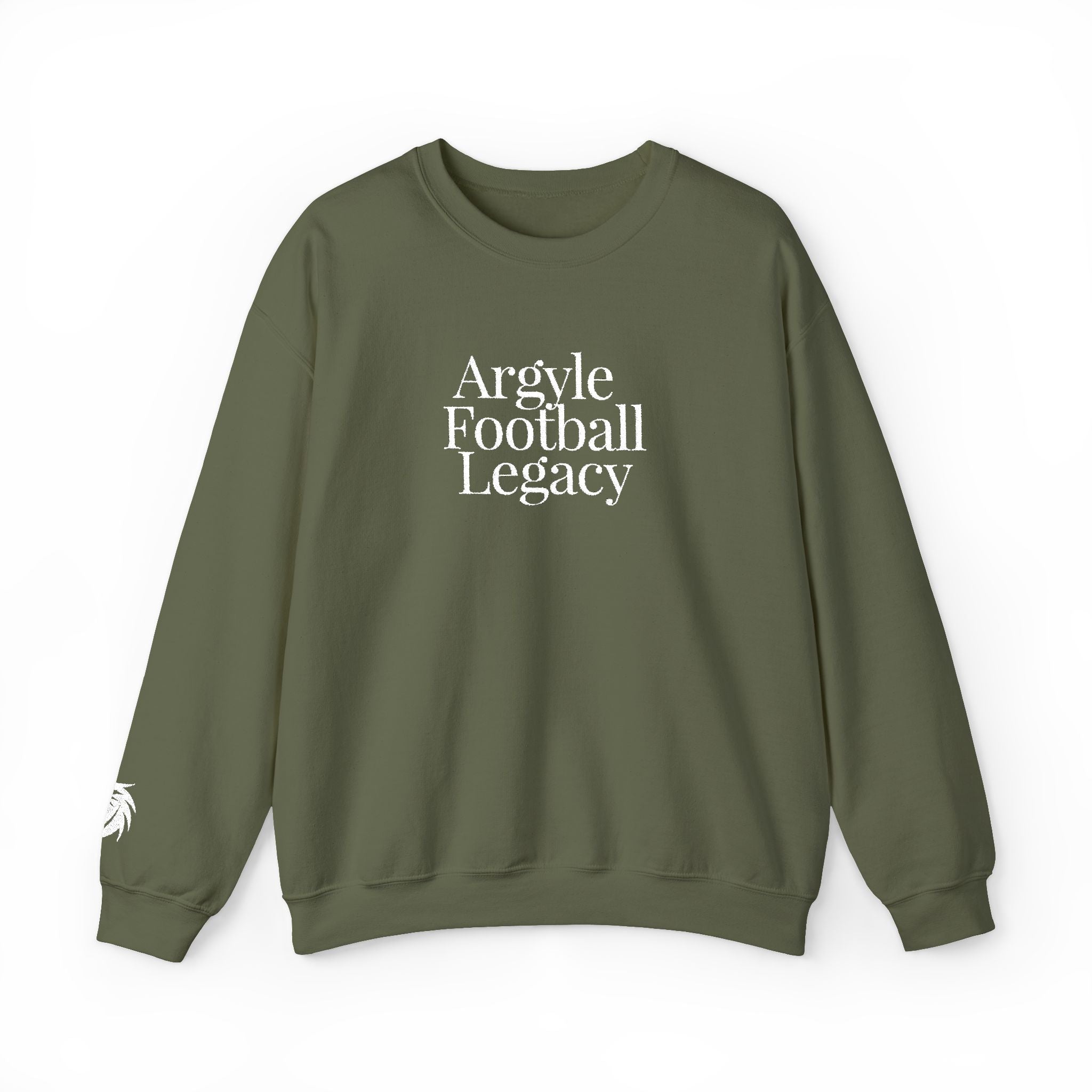 Argyle Football Embroidery Sweatshirt