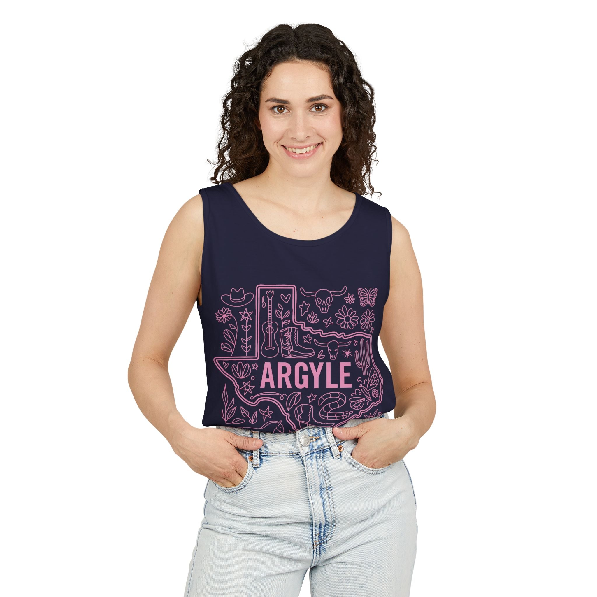 Womens Argyle Tank Top