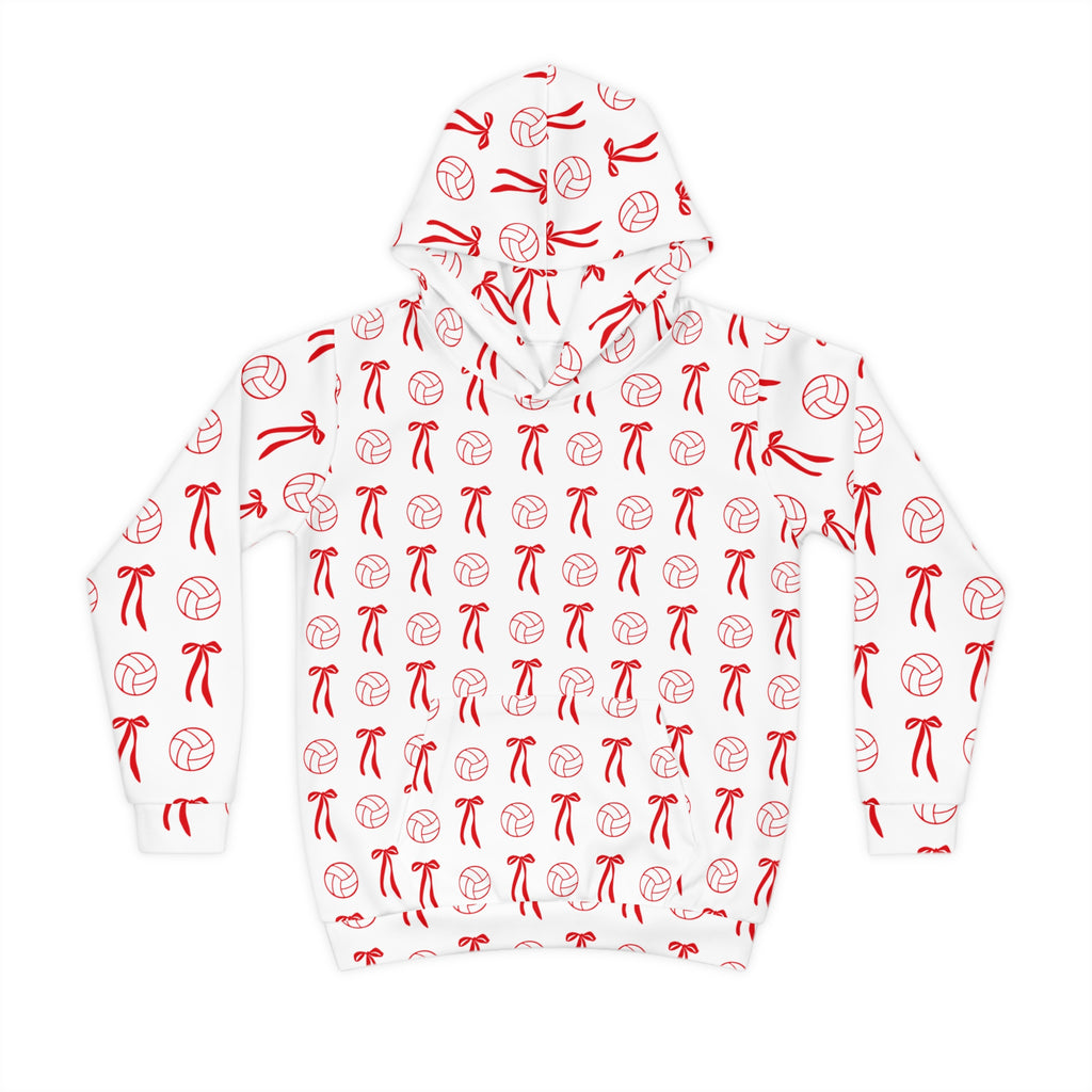 Youth Volleyball Pattern Hoodie