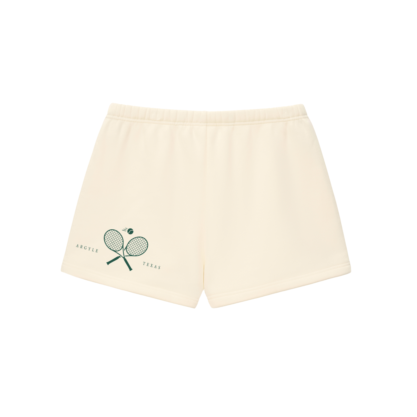 Womens Tennis Fleece Drawstring Sweatshorts