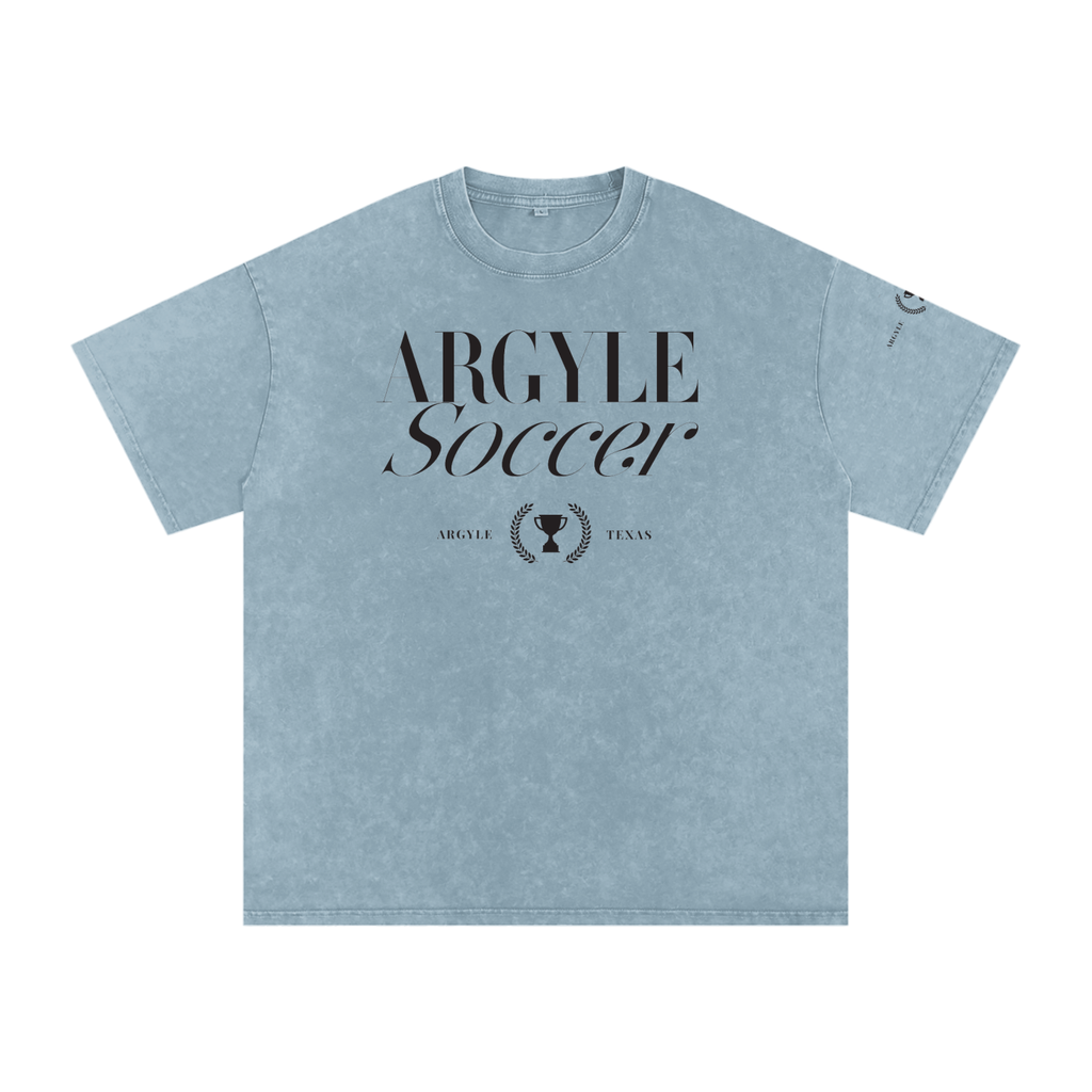 Argyle Soccer Washed Oversized Cotton Tee