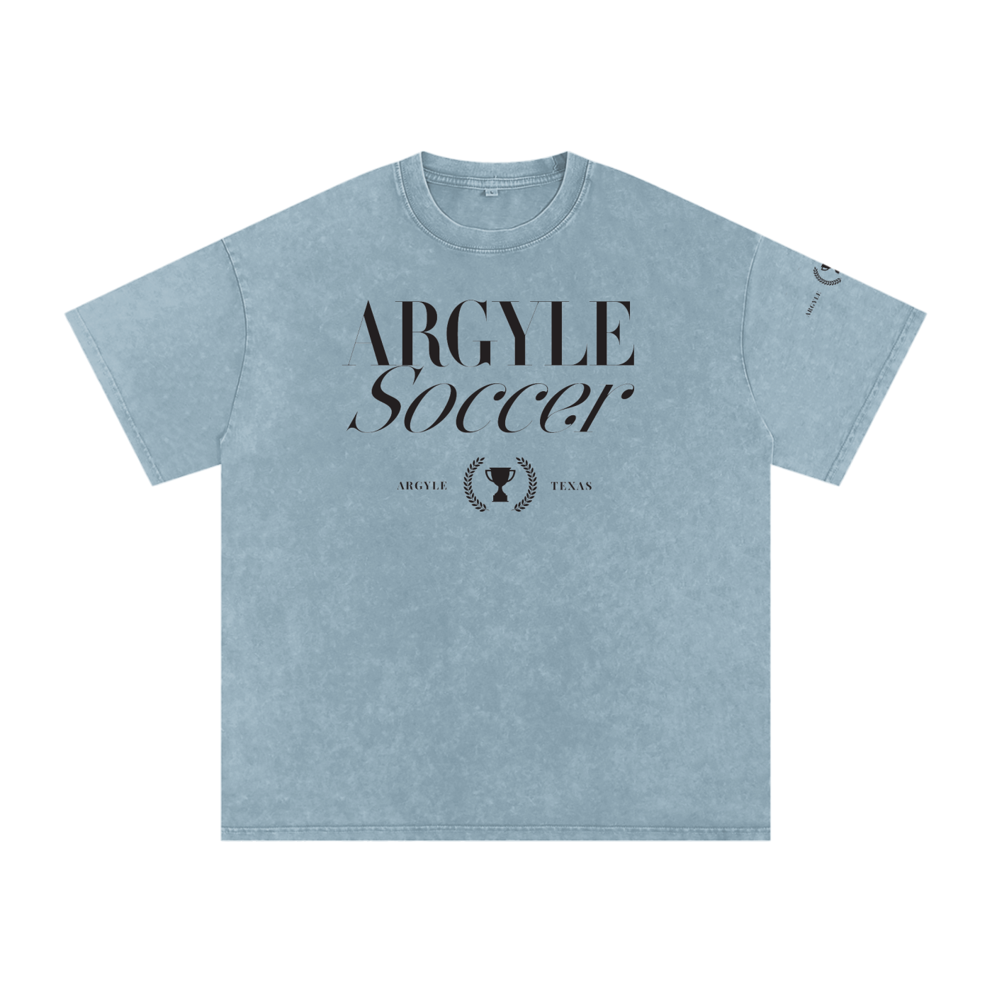 Argyle Soccer Washed Oversized Cotton Tee
