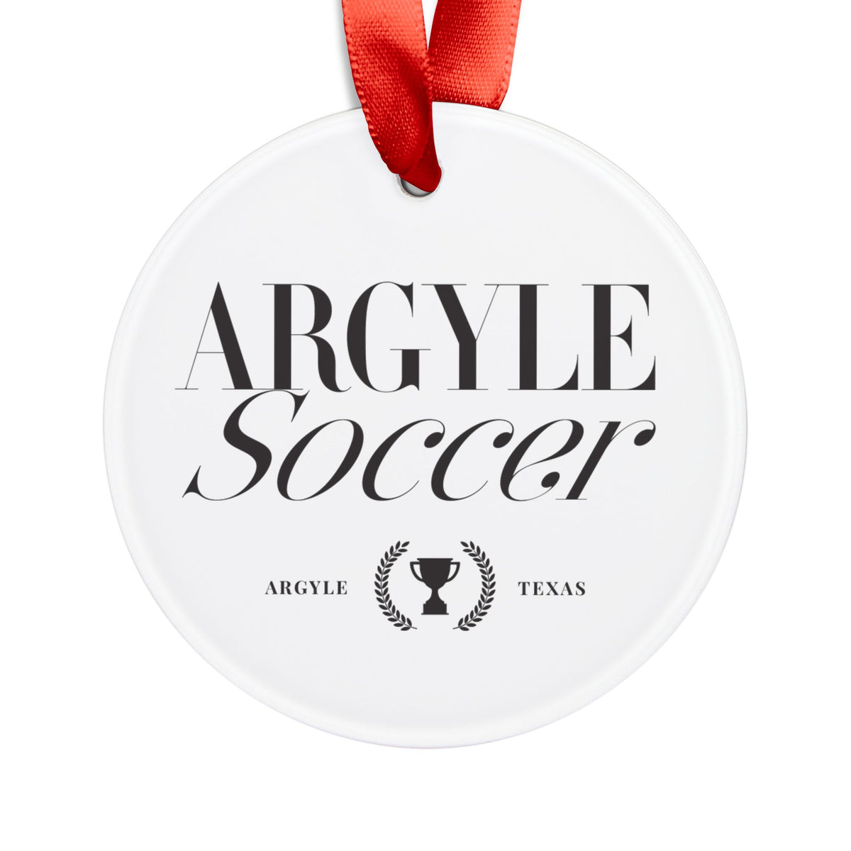 Argyle Soccer Acrylic Ornament