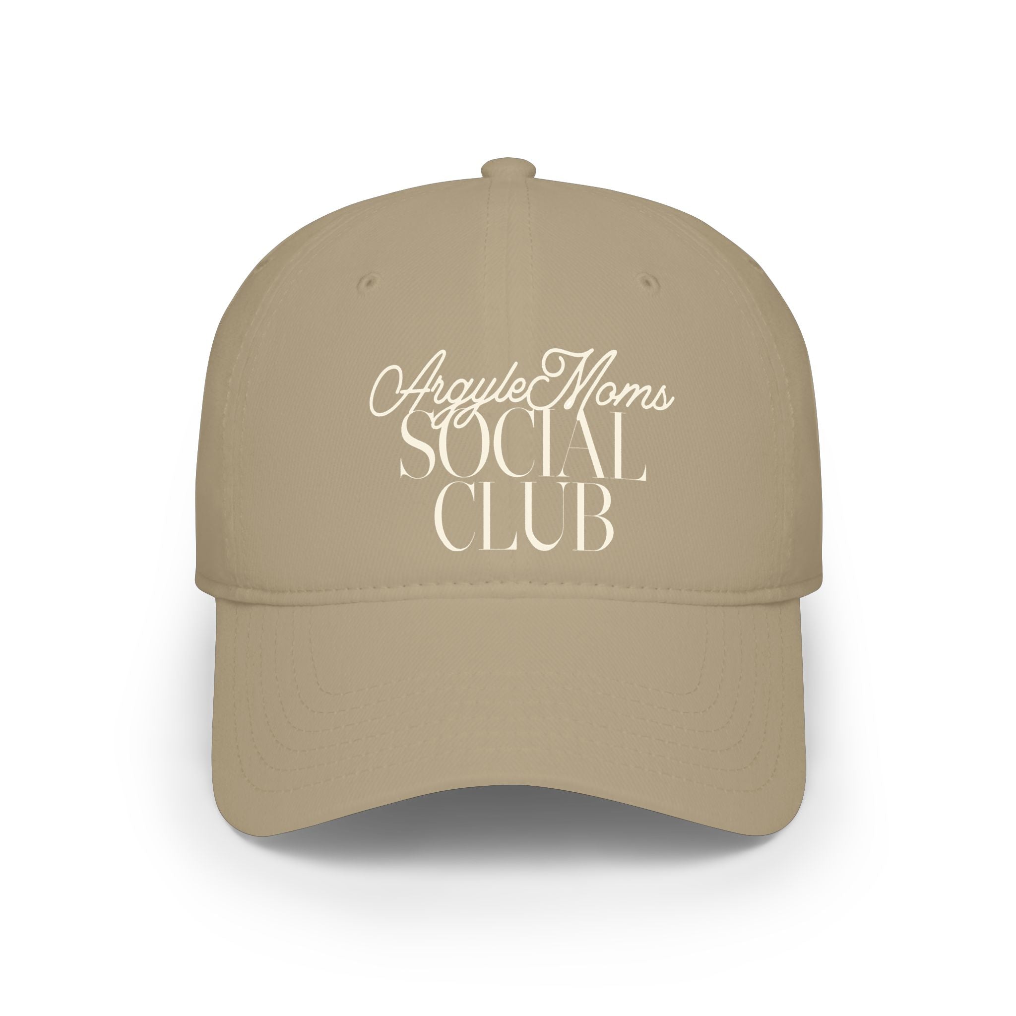Argyle Moms Social Club Baseball Cap