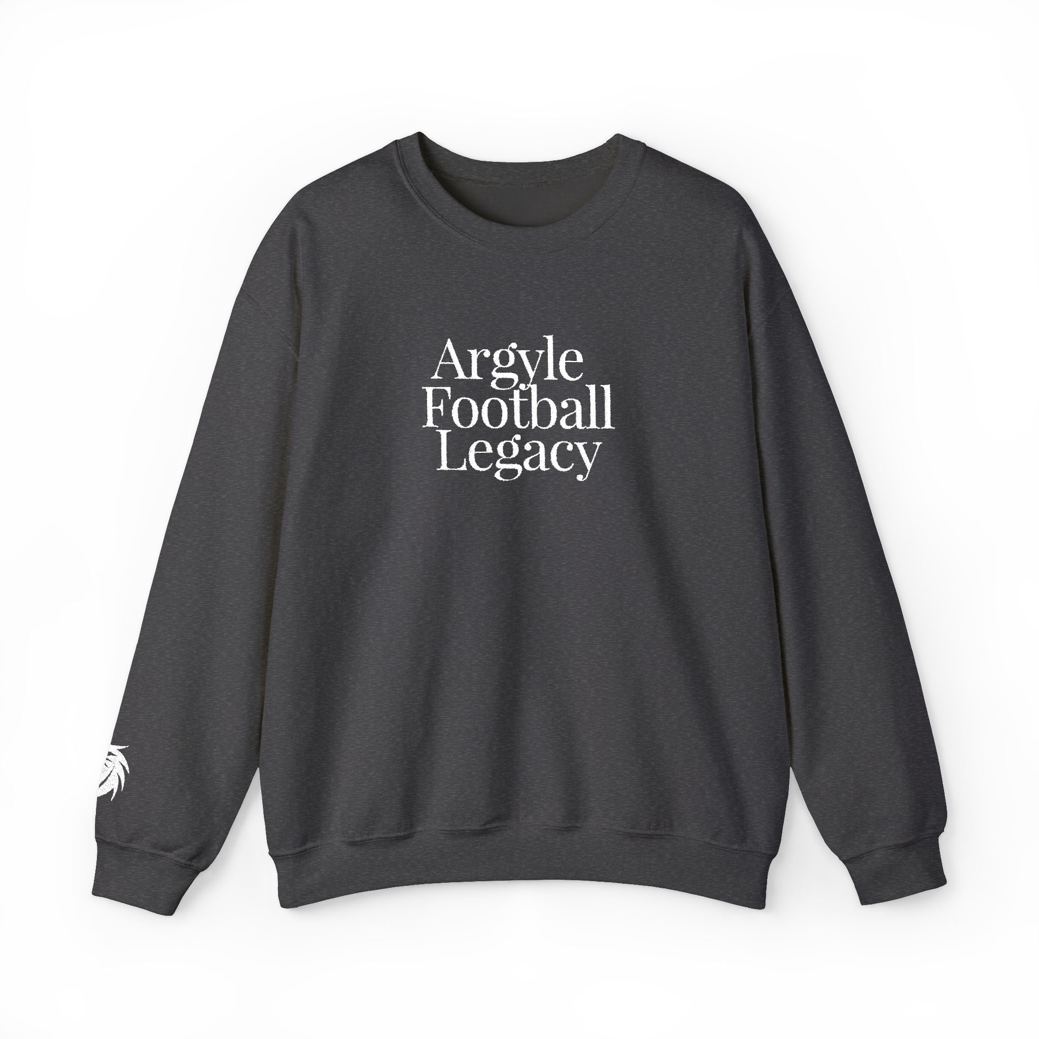 Argyle Football Embroidery Sweatshirt