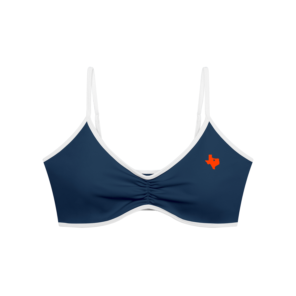 Women's Color Block Argyle V-Neck Sports Bra