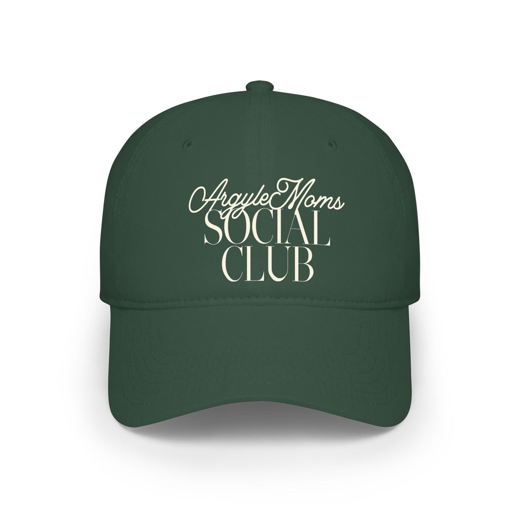 Argyle Moms Social Club Baseball Cap