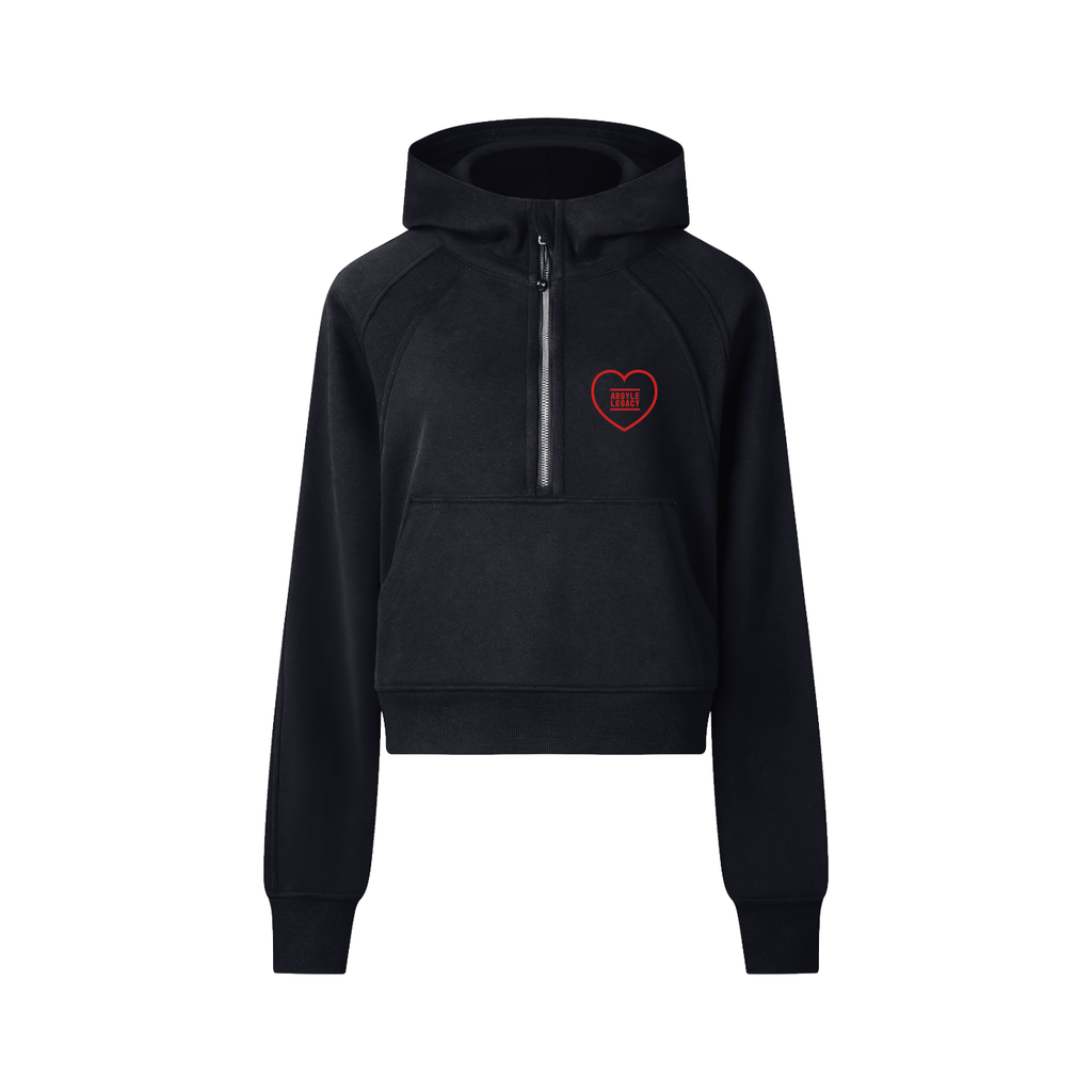 Womens Darlin' Cropped Half-Zip Hoodie