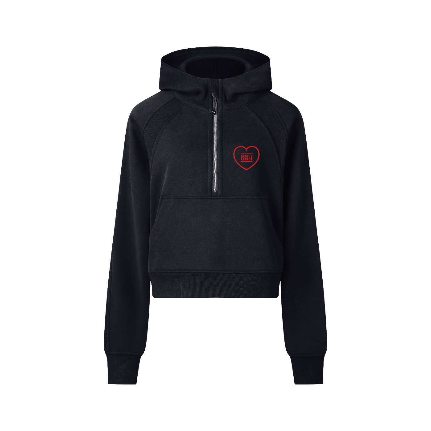 Womens Darlin' Cropped Half-Zip Hoodie