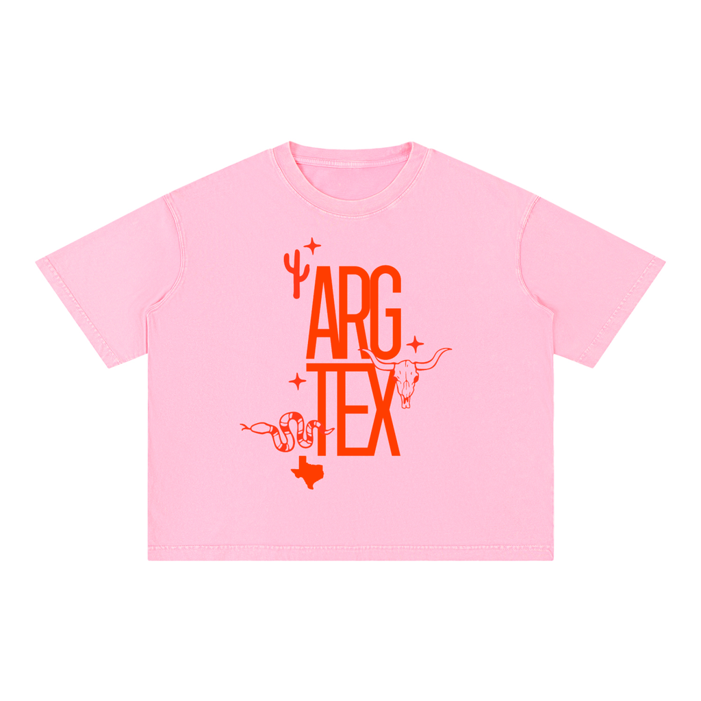 Argyle Local Mineral Wash Boxy Cotton Tee