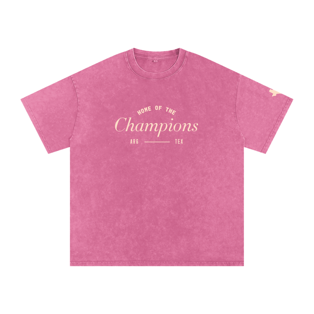 Unisex Champs Washed Oversized Cotton Tee