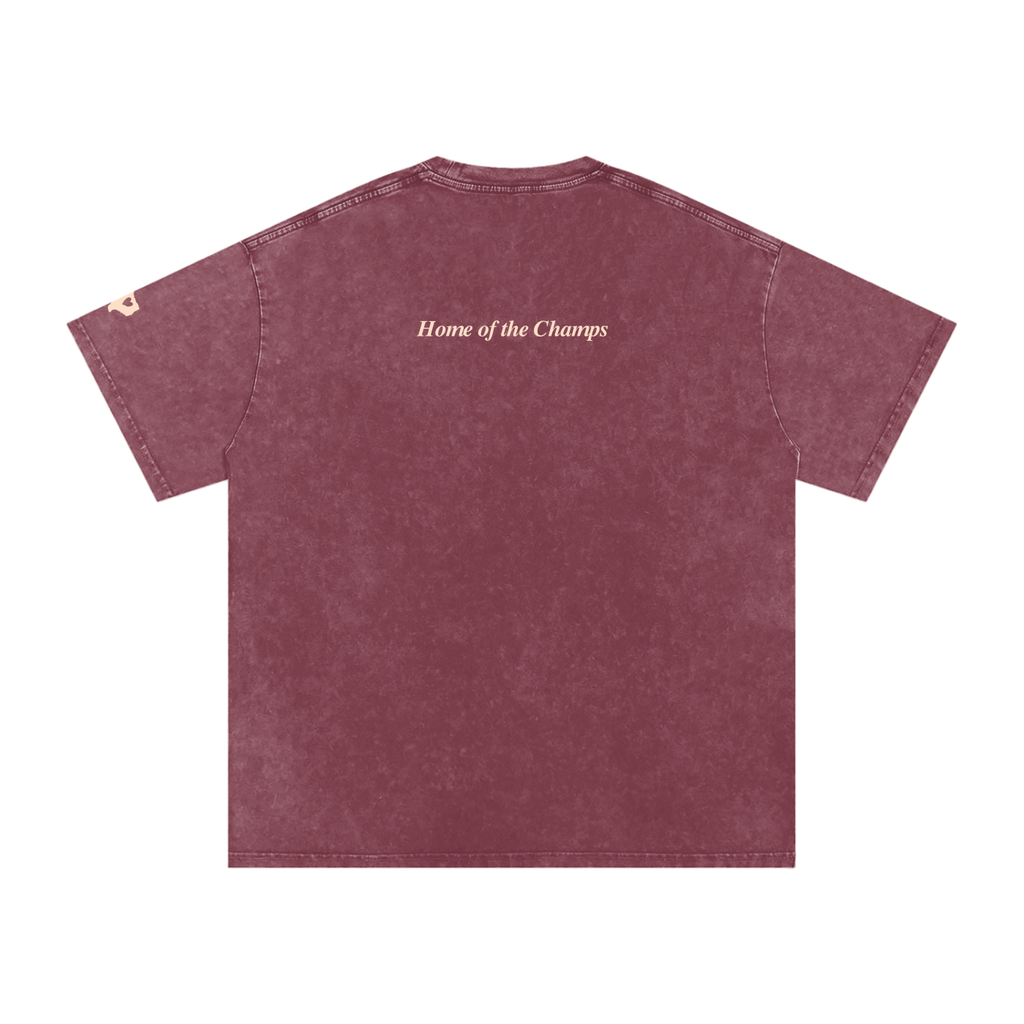 Unisex Champs Washed Oversized Cotton Tee