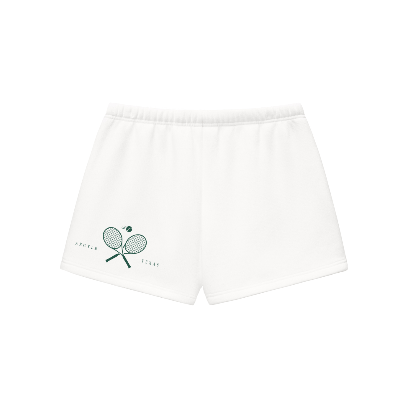 Womens Tennis Fleece Drawstring Sweatshorts