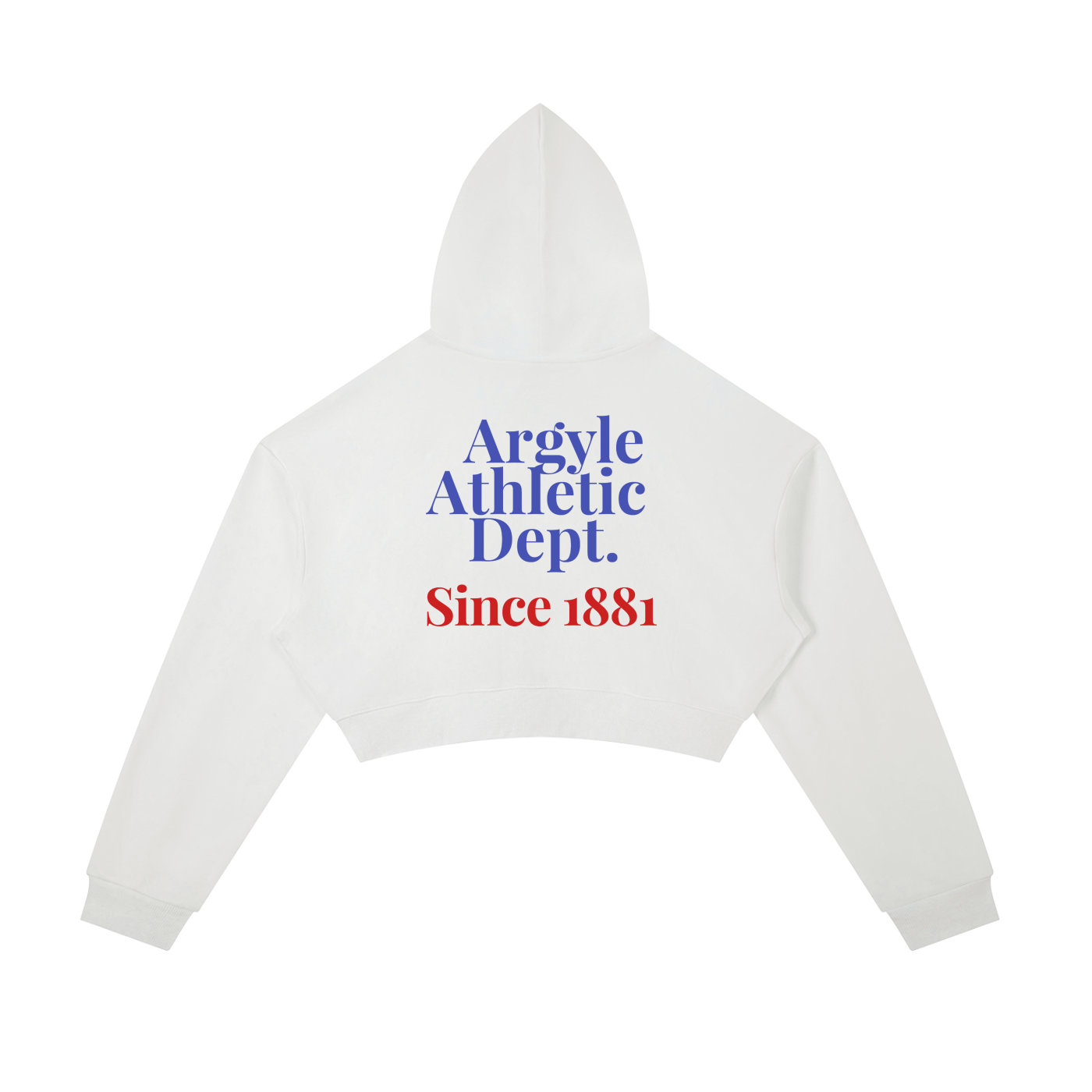 Womens Athletic Dept Cropped Zip Hoodie