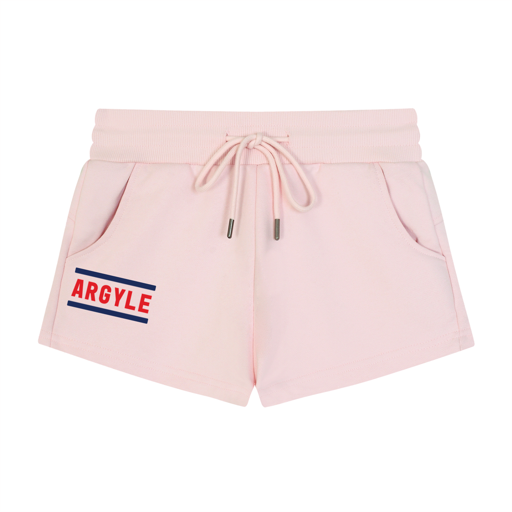Womens Argyle Drawstring Shorts