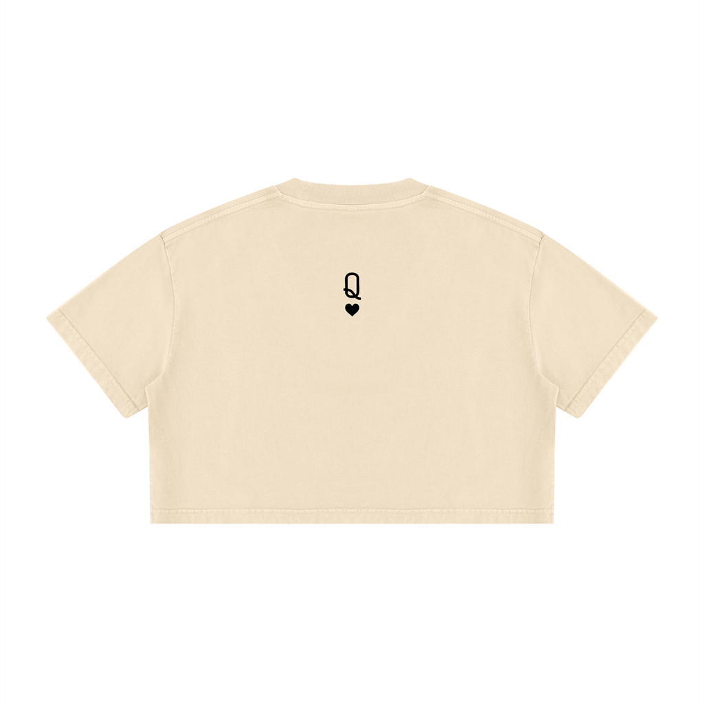 Womens TX Cheer Wash Cotton Crop Tee