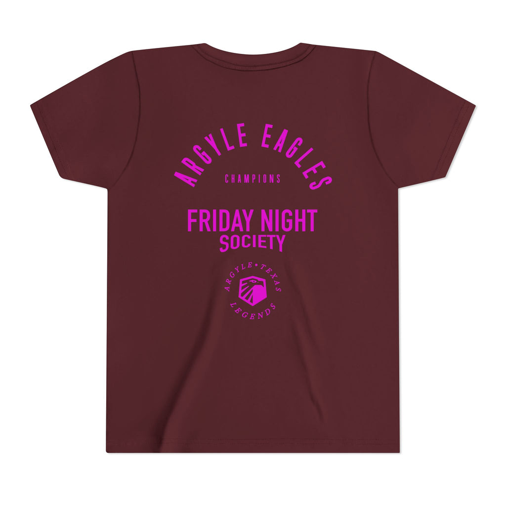 Youth Argyle Eagles Friday Night Society Pink Tee