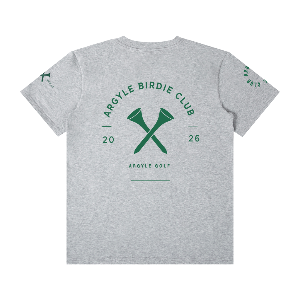 Argyle Birdie Club Crew Neck Cotton Tee