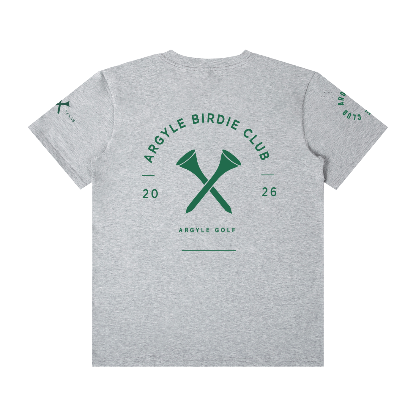 Argyle Birdie Club Crew Neck Cotton Tee