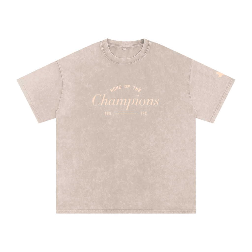 Unisex Champs Washed Oversized Cotton Tee