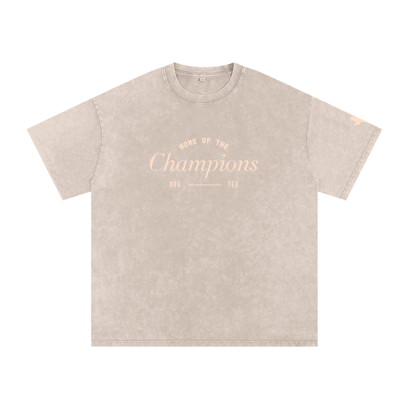 Unisex Champs Washed Oversized Cotton Tee