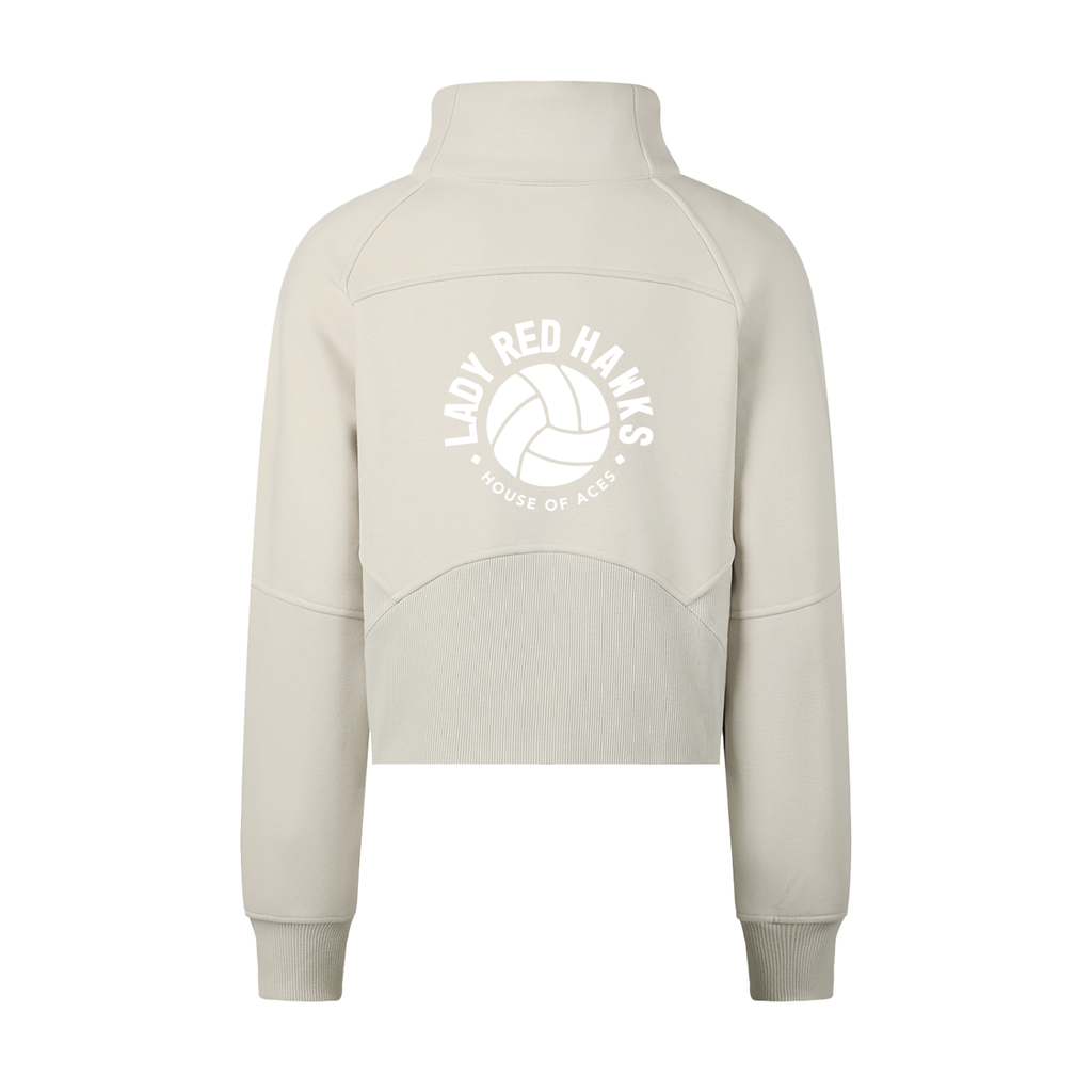 Womens AMS Volleyball Super Fan Half-Zip Sweatshirt