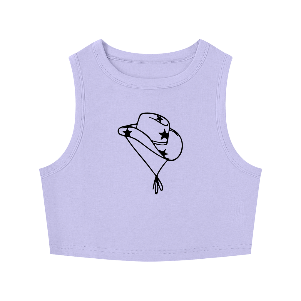 Womens TX Cheer Tight Crewneck Crop Tank Top