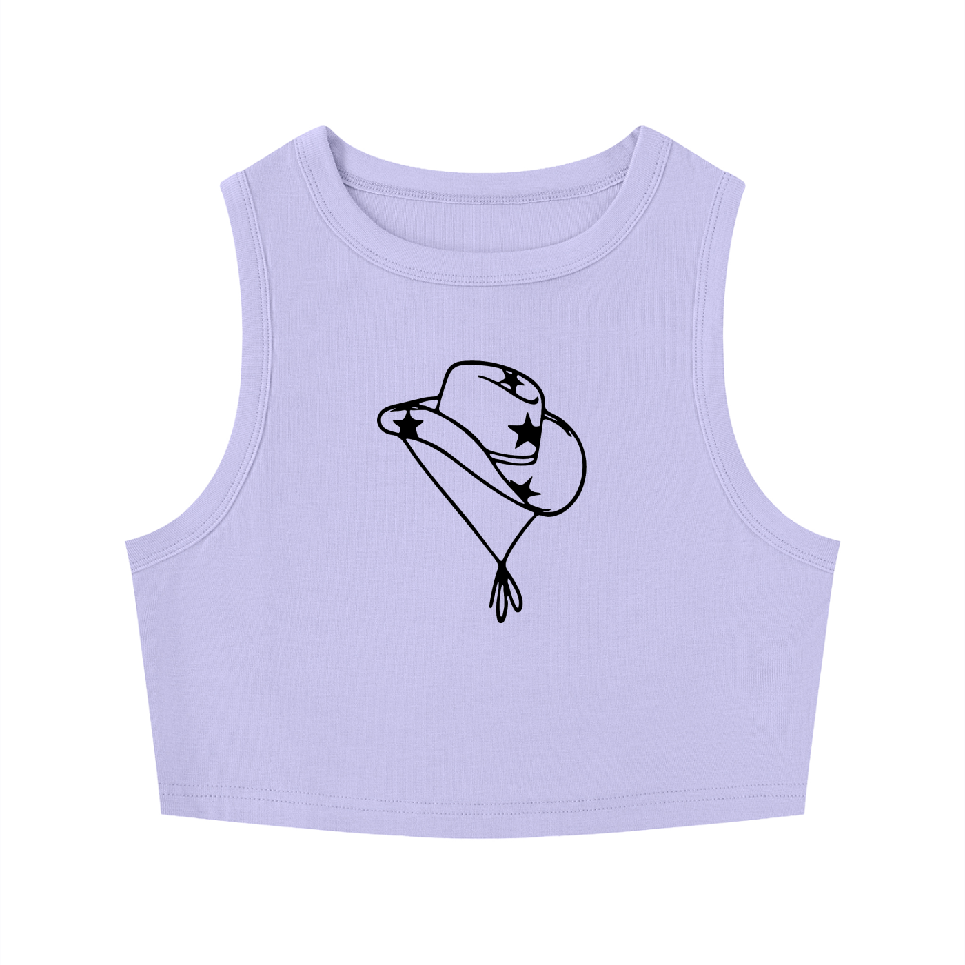 Womens TX Cheer Tight Crewneck Crop Tank Top