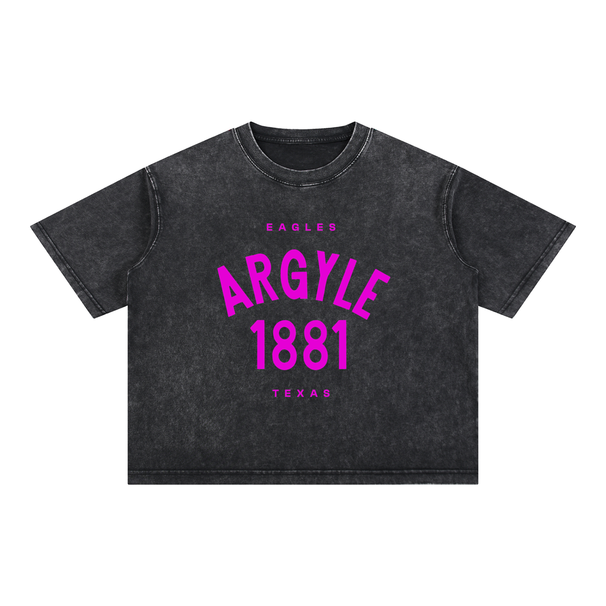 Argyle Eagles Pink Mineral Wash Cotton Tee