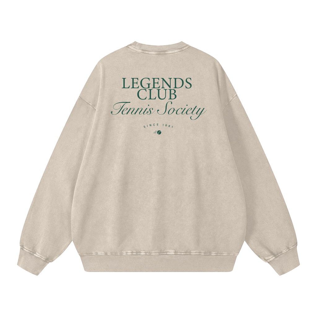 Unisex Tennis Society Oversized Sweatshirt