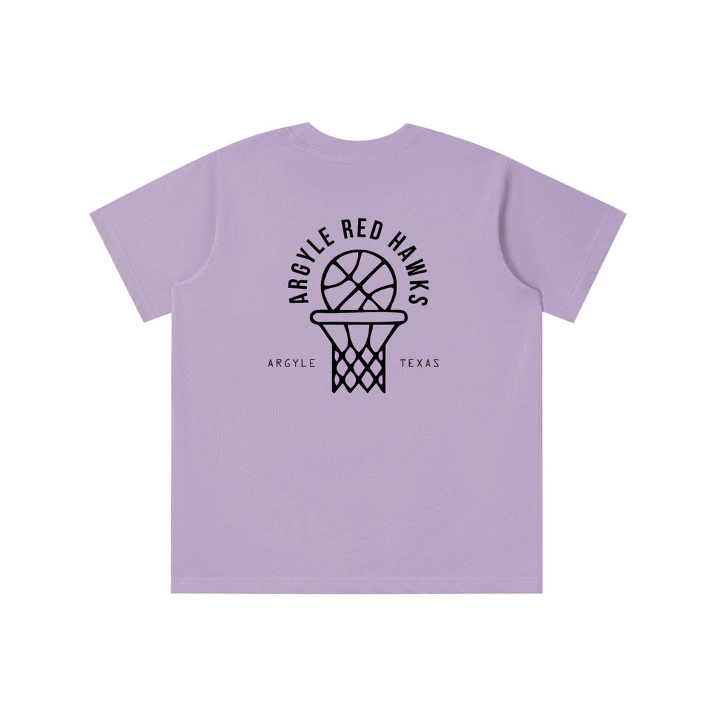 Youth Red Hawk Hoops Tee